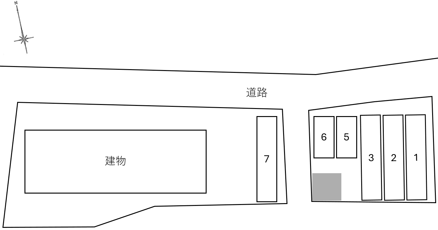 native place Ⅱの駐車配置図
