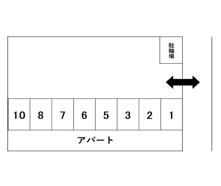 大成Pの駐車配置図