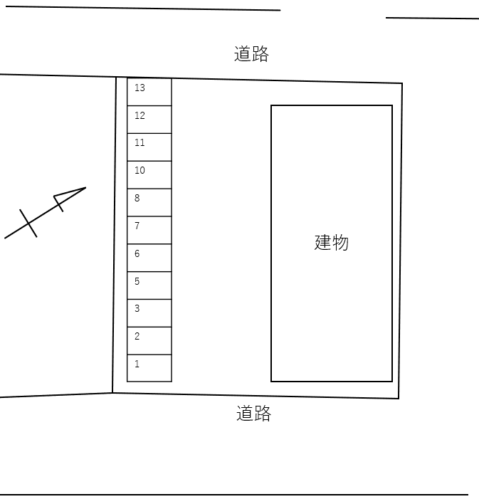 セブンコートの駐車配置図