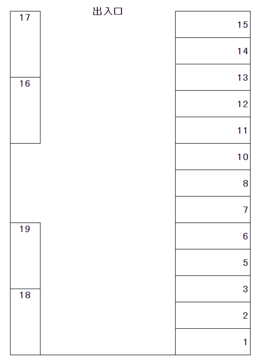 000159の駐車配置図