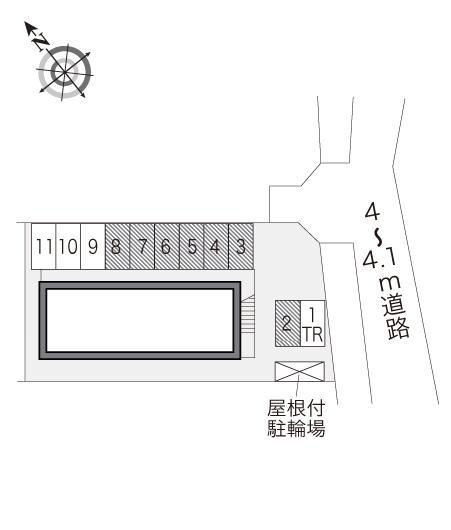 永康(13974)の駐車配置図