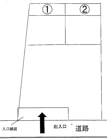 松戸新田490-9駐車場の駐車配置図