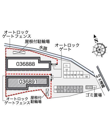 ライト Ⅱ(36891)の駐車配置図