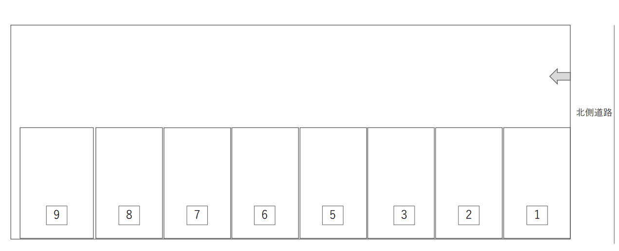 伏屋4丁目パーキングの駐車配置図