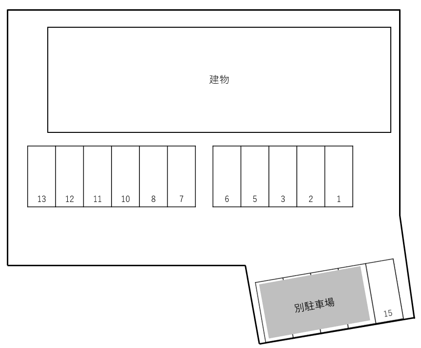 Chataigneの駐車配置図