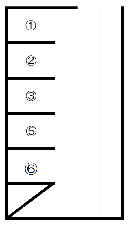細井第1駐車場の駐車配置図