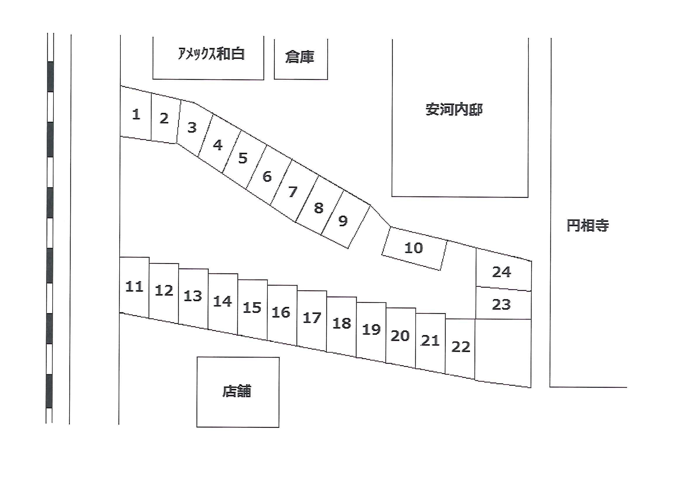 栄和地所駐車場NO1の駐車配置図