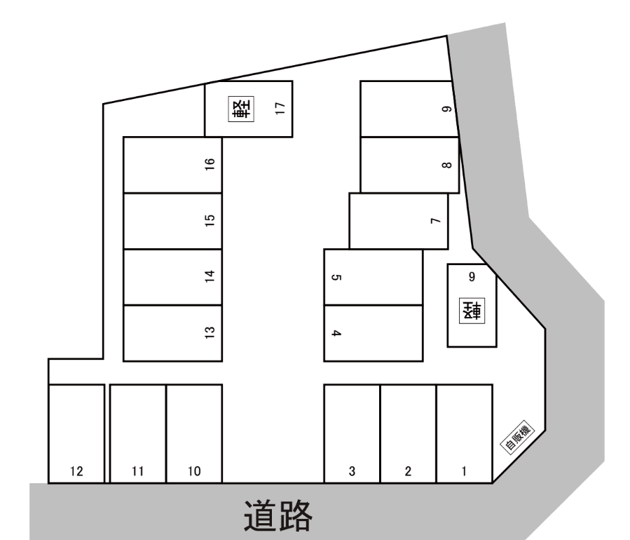 斉藤パーキング(C)の駐車配置図