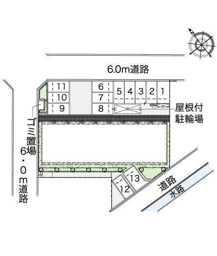 タウンコート石塚(43171)の駐車配置図