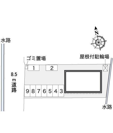 サンセールヤエマキ(37241)の駐車配置図