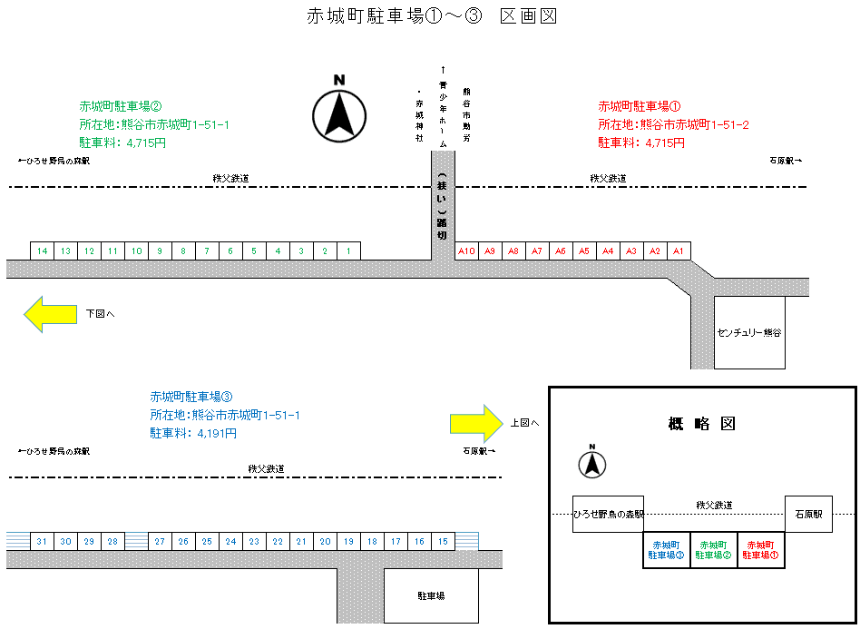 赤城町駐車場③の外観・駐車場イメージ3枚目