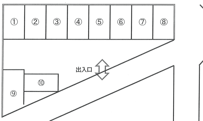 ユアーズパーキングの駐車配置図