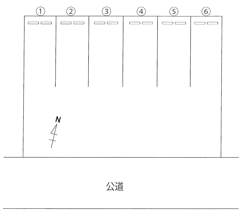 ケネディパーキングの駐車配置図