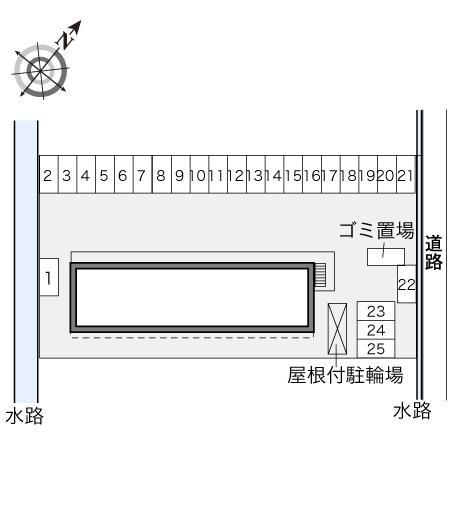 アゼリアパーク(34584)の駐車配置図