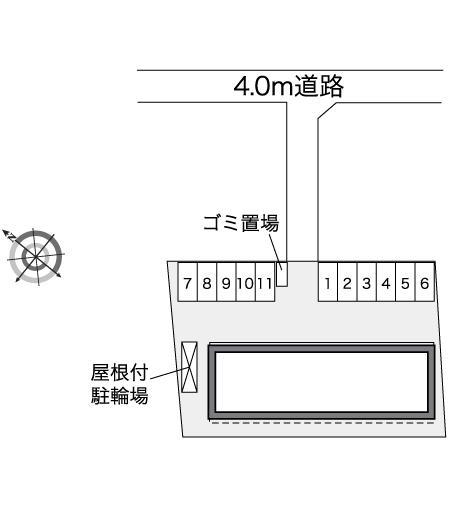 青龍瑞穂(42135)の駐車配置図
