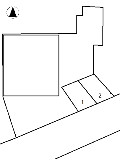 姫島1丁目駐車場の駐車配置図