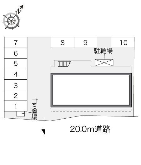 メイプルヒルズ(24104)の駐車配置図