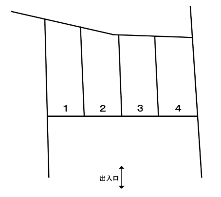 高橋バイク駐車場の駐車配置図
