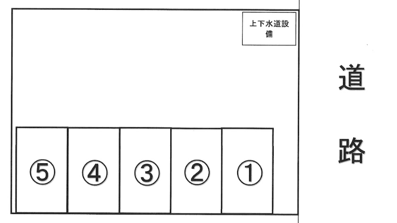 錦町岩下方駐車場の駐車配置図