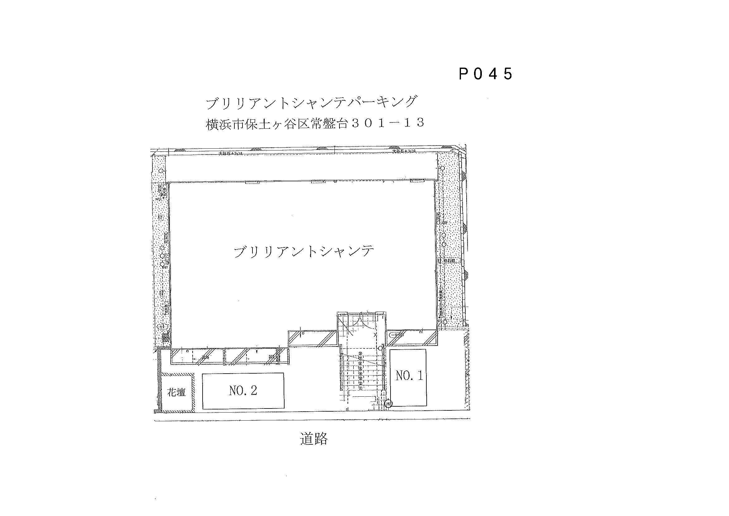 ブリリアントシャンテパーキングの駐車配置図