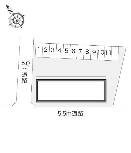 グリーンフィールド(21062)の駐車配置図
