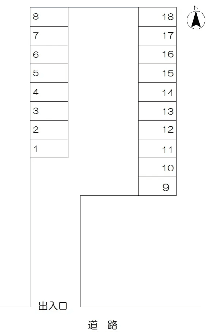イーグルパーキングの駐車配置図