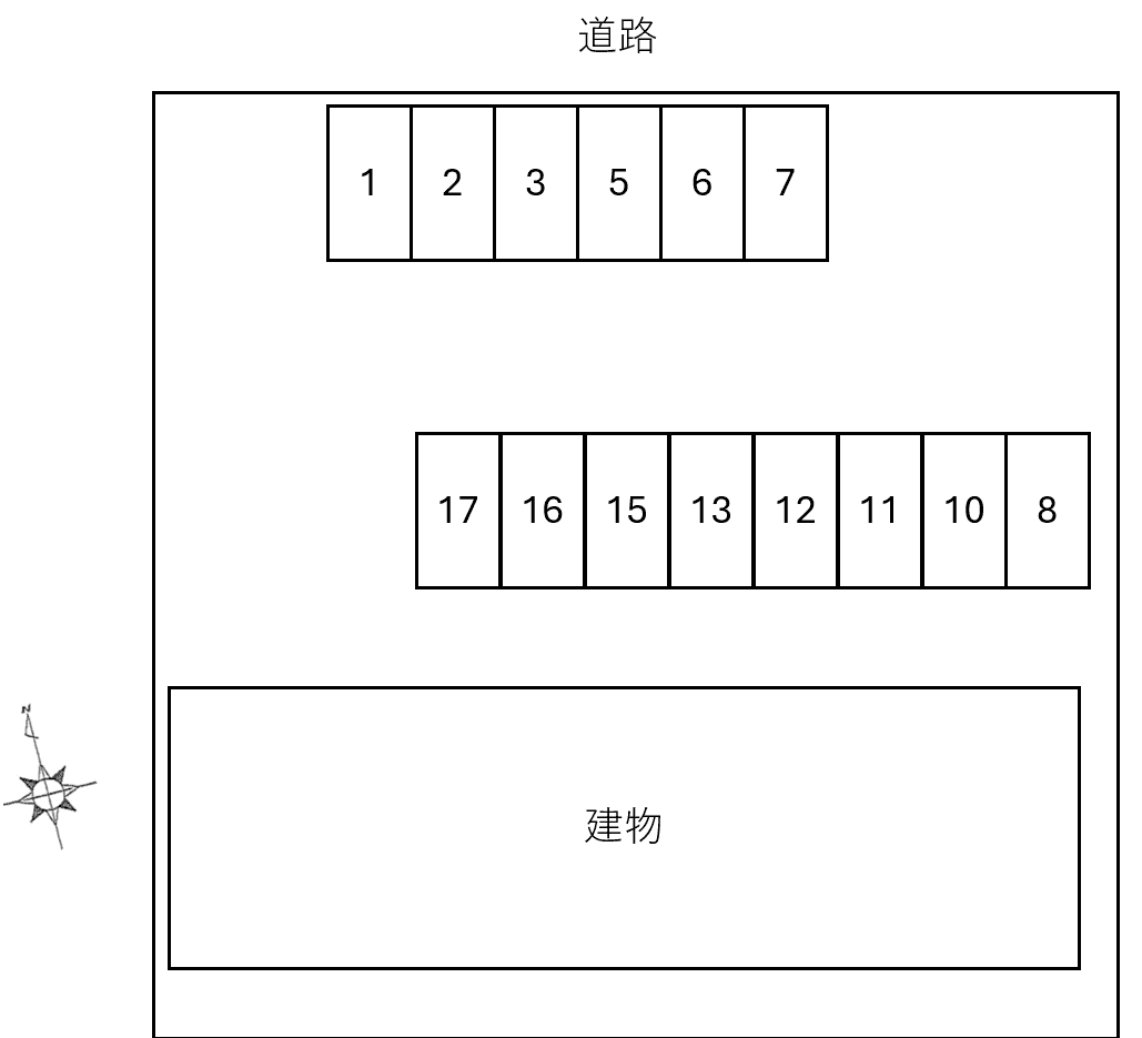 Belle Lumiereの駐車配置図