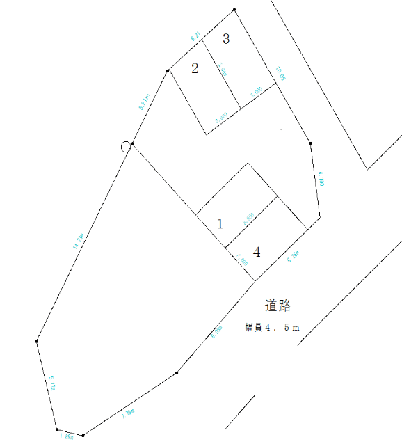 仲宗根第二駐車場の駐車配置図