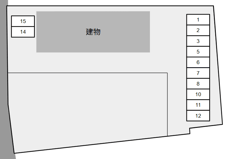 TERU HOUSEの駐車配置図
