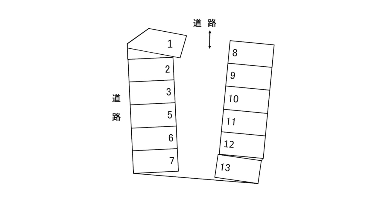 パーキング郷の駐車配置図