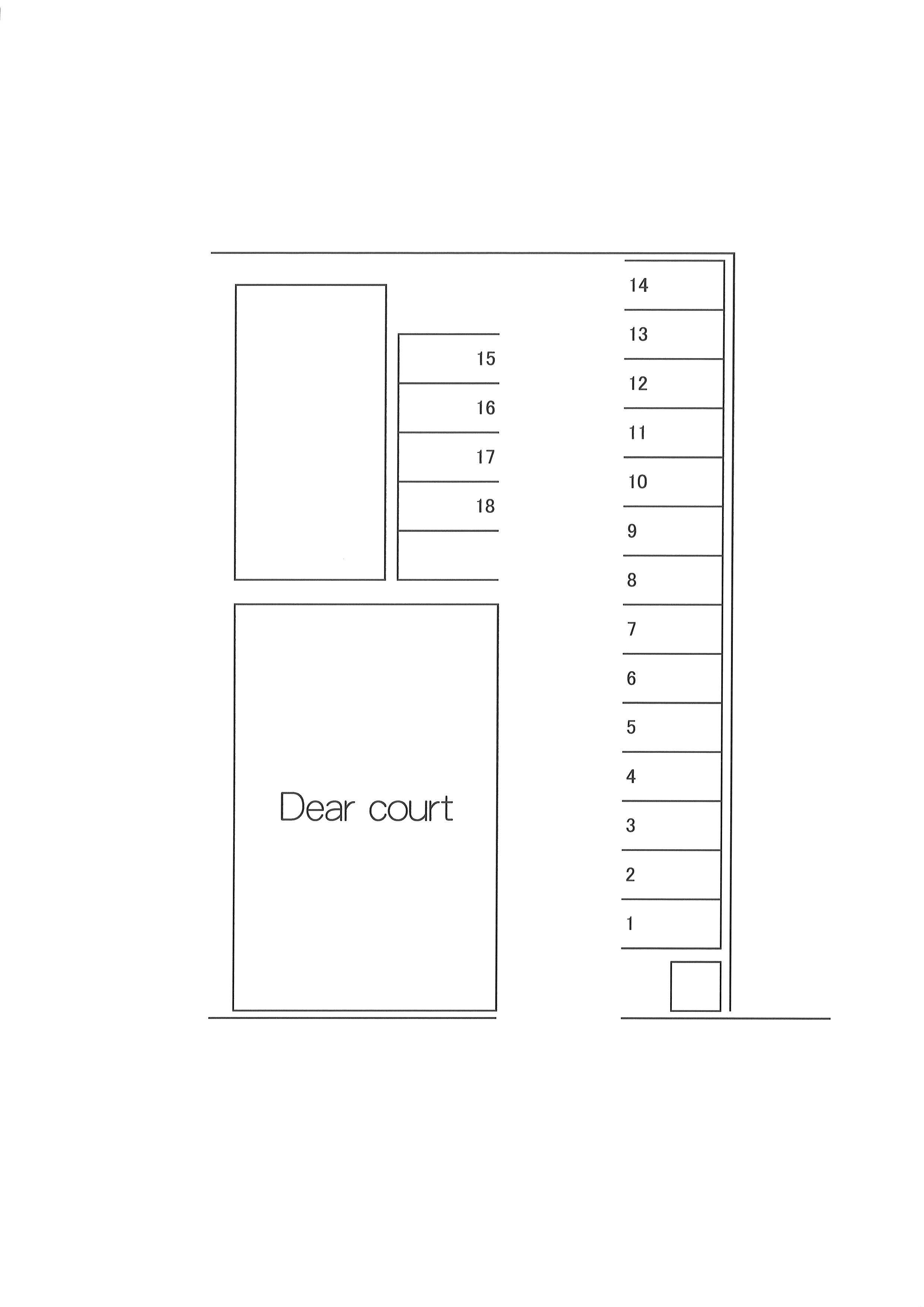 Dear courtの駐車配置図
