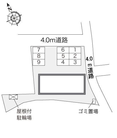 ルミエール内橋(28268)の駐車配置図
