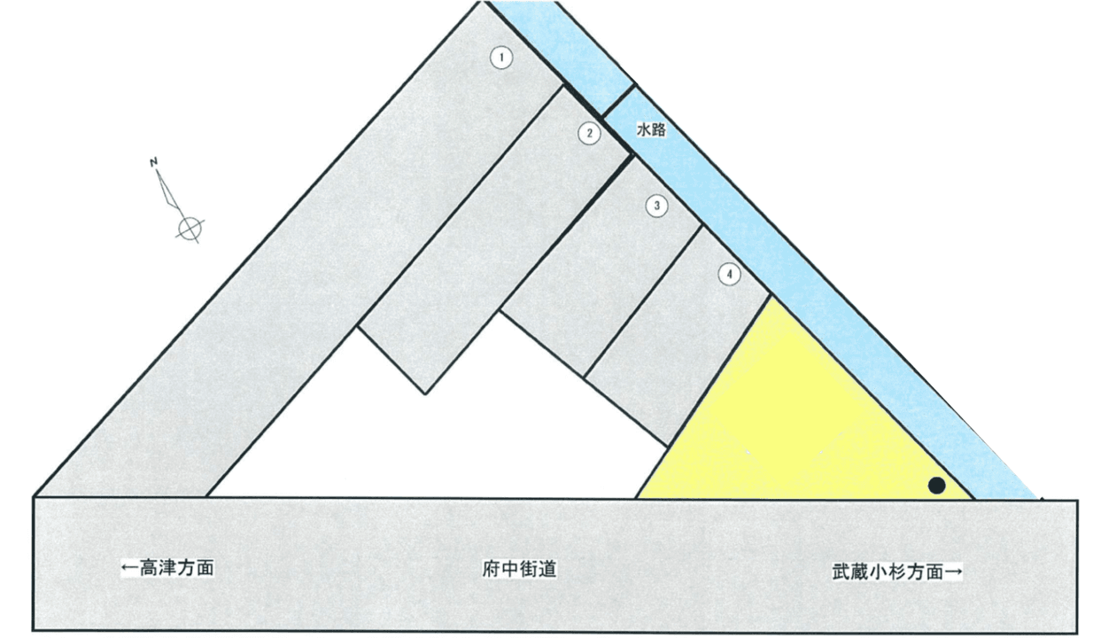 松下パーキングの駐車配置図