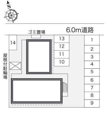 下り枝(24386)の駐車配置図