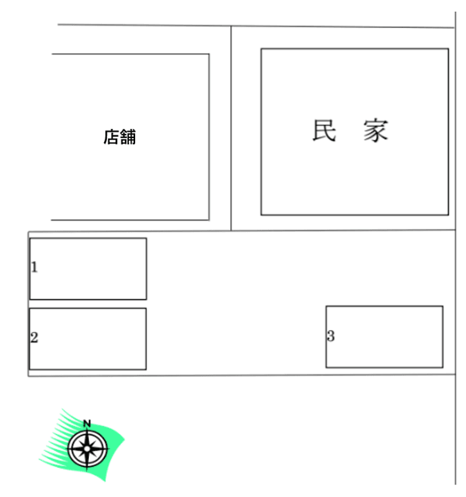 下和田 駐車場の駐車配置図