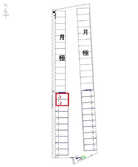千葉旭駅前第1の駐車配置図