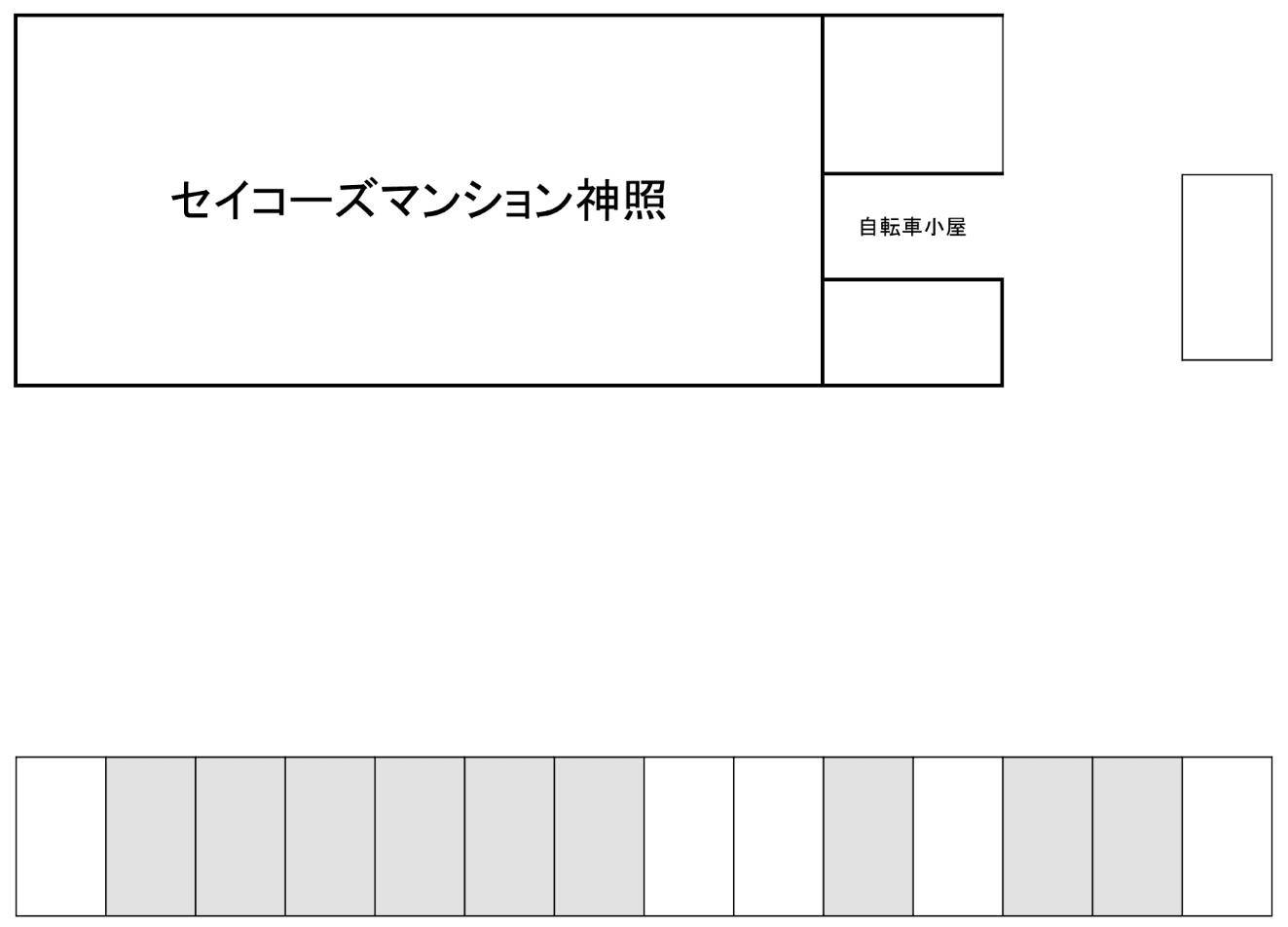 セイコーズマンション神照の駐車配置図
