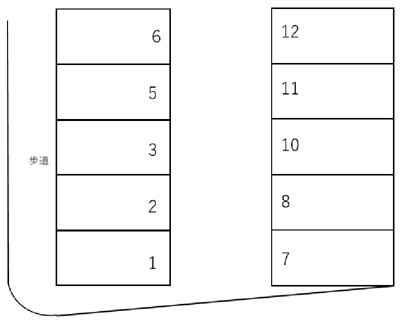 八神町駐車場の駐車配置図
