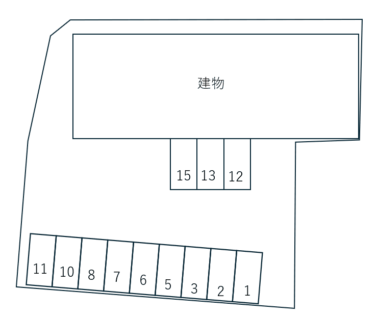 Prime Timeの駐車配置図