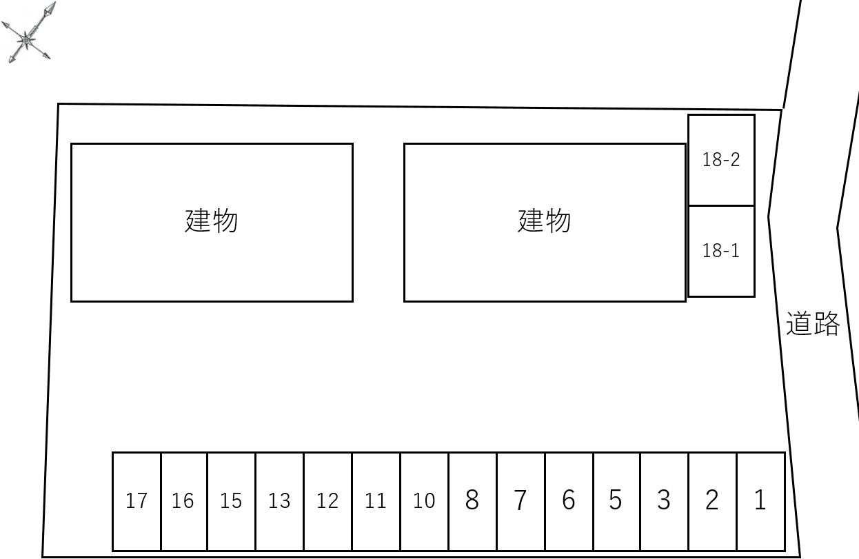 アーバンステージⅠの駐車配置図