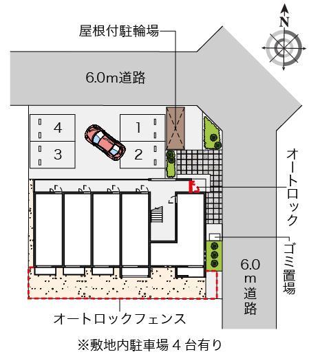 ミランダKEEP NEXTⅡ(56891)の駐車配置図