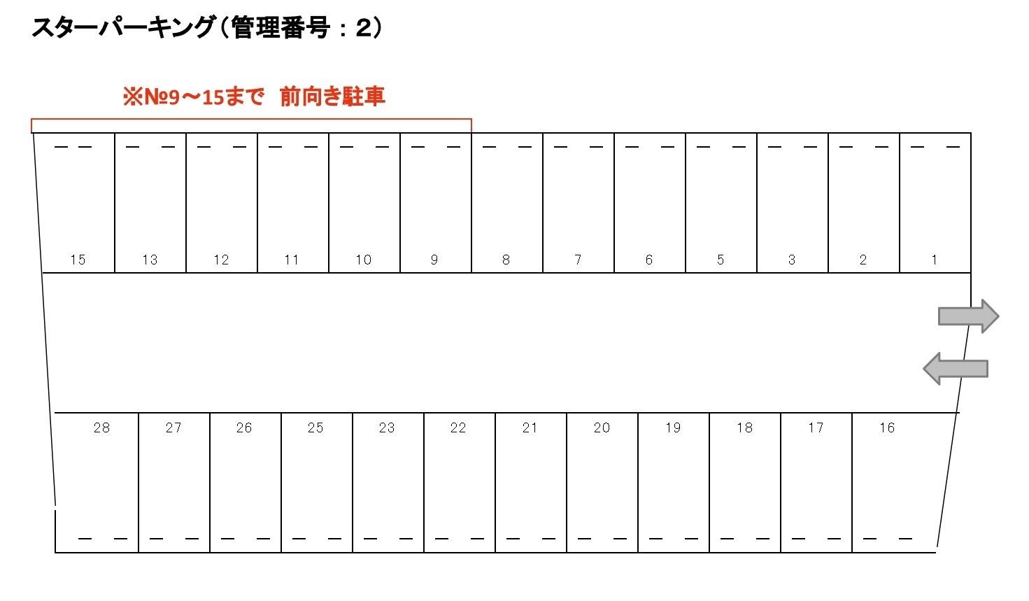 J-002の駐車配置図