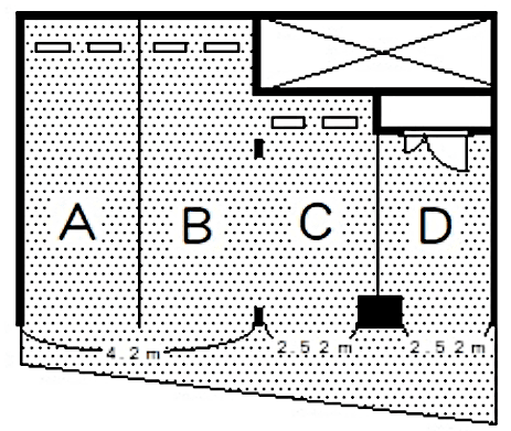 吉澤駐車場の駐車配置図
