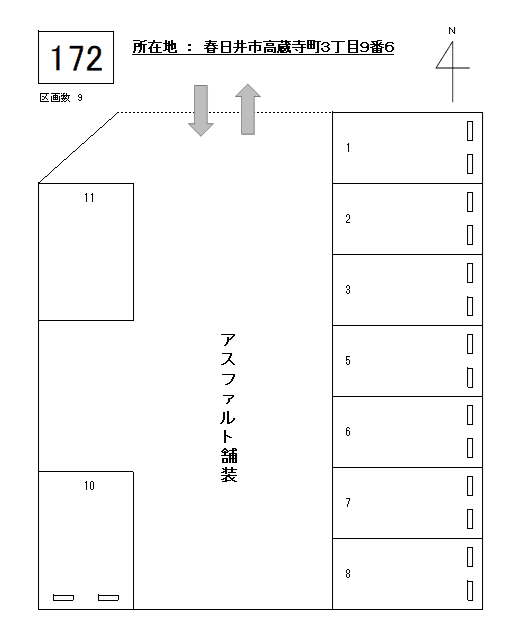 J-172の駐車配置図