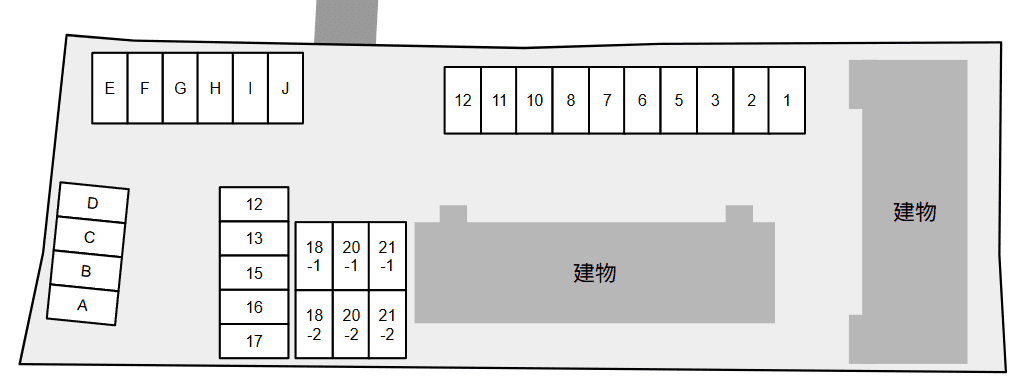BONHEUR Ⅱの駐車配置図