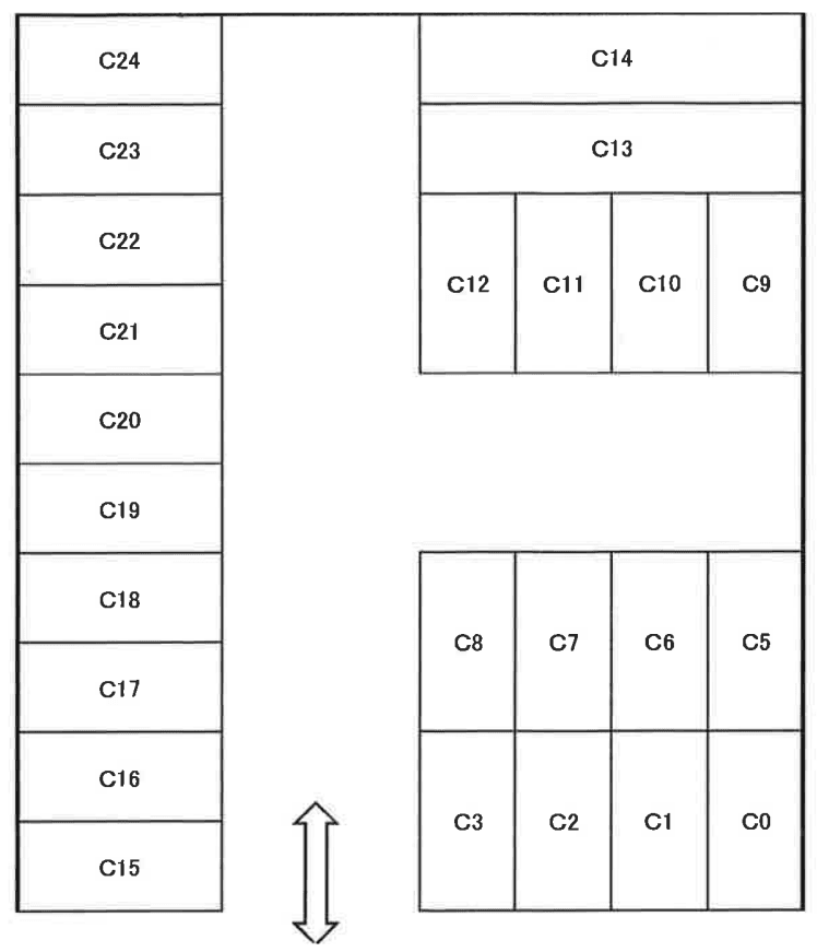 末無川第3Pの駐車配置図