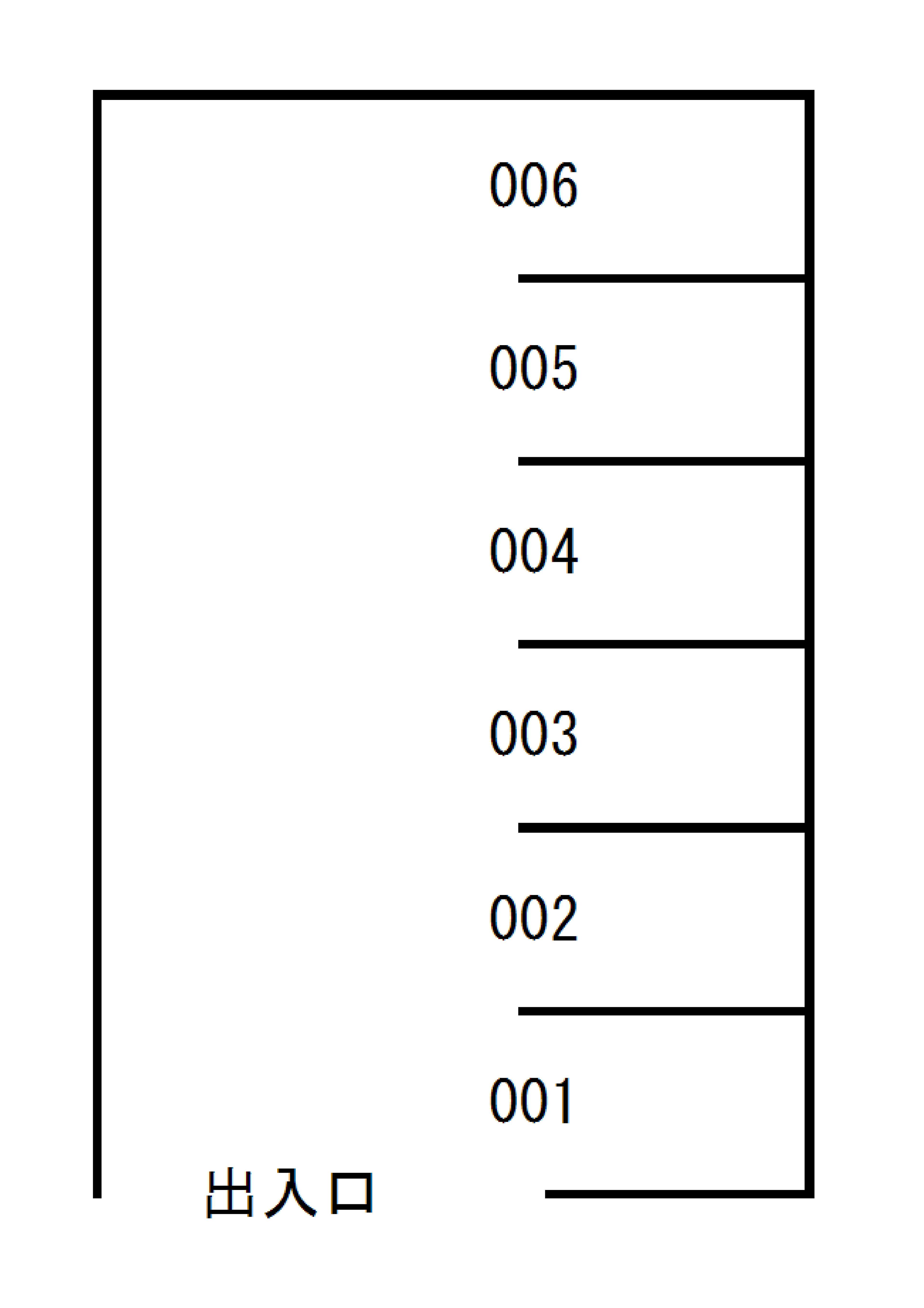 第15しいの木台駐車場の駐車配置図