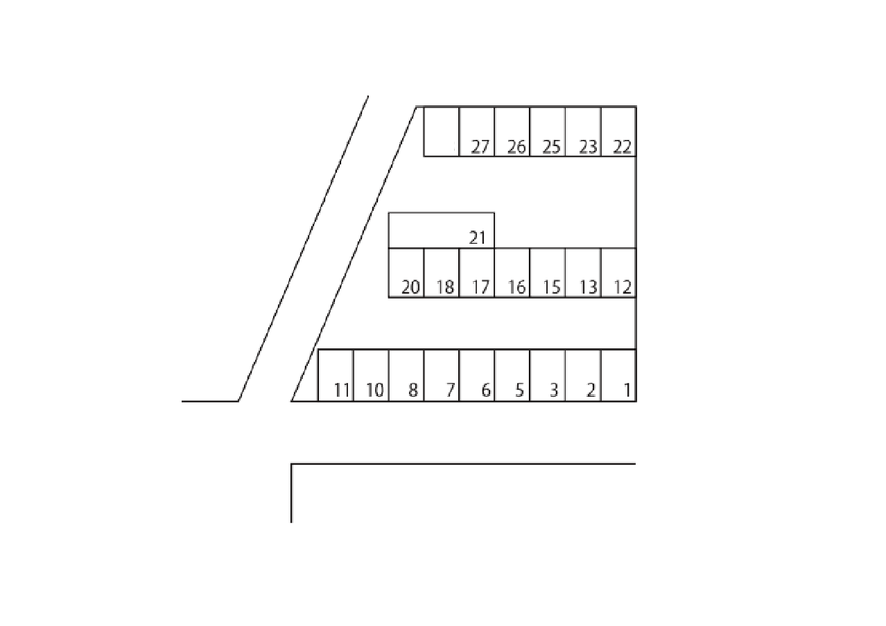 二木駐車場の駐車配置図
