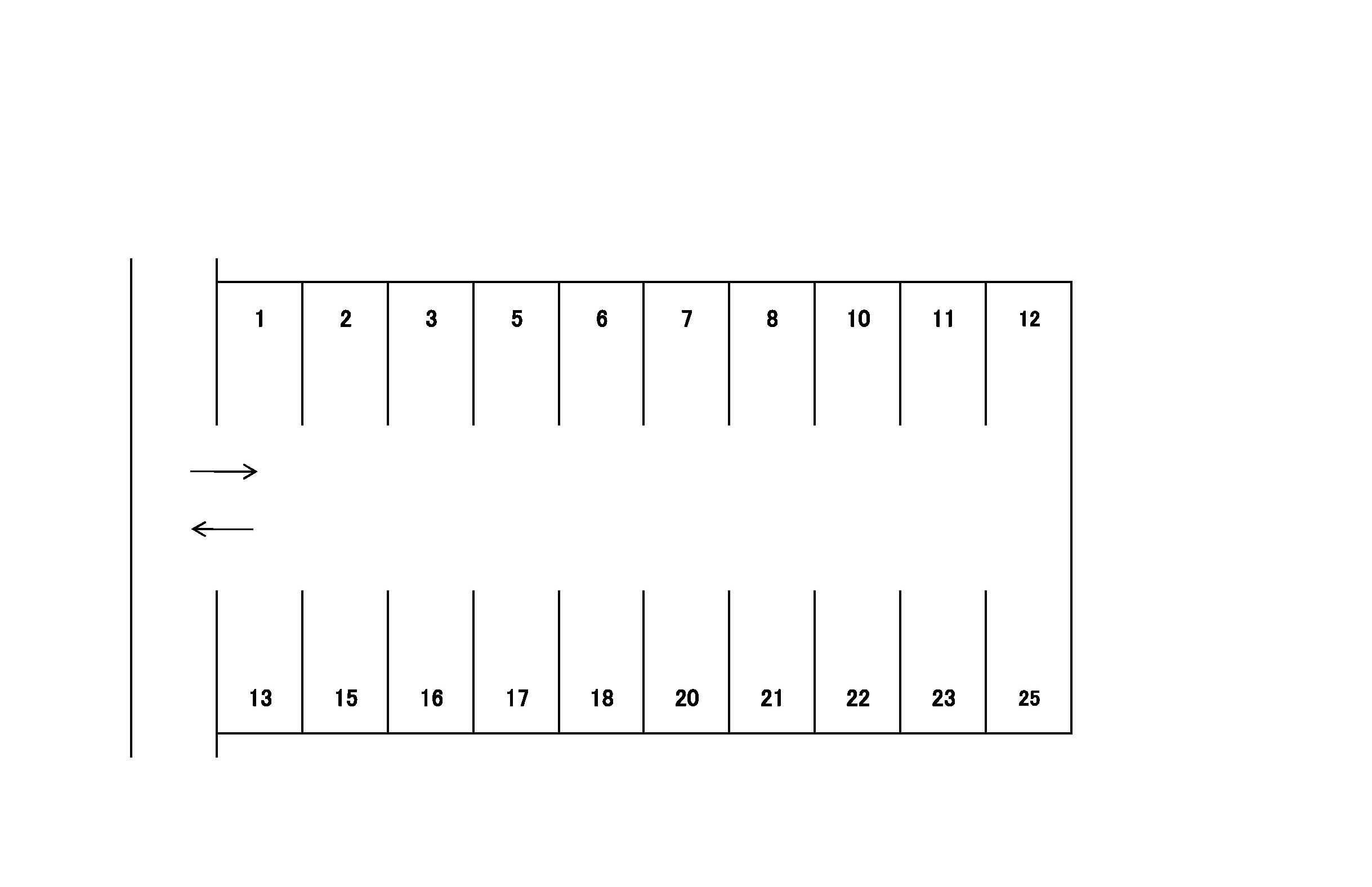 J-009の駐車配置図