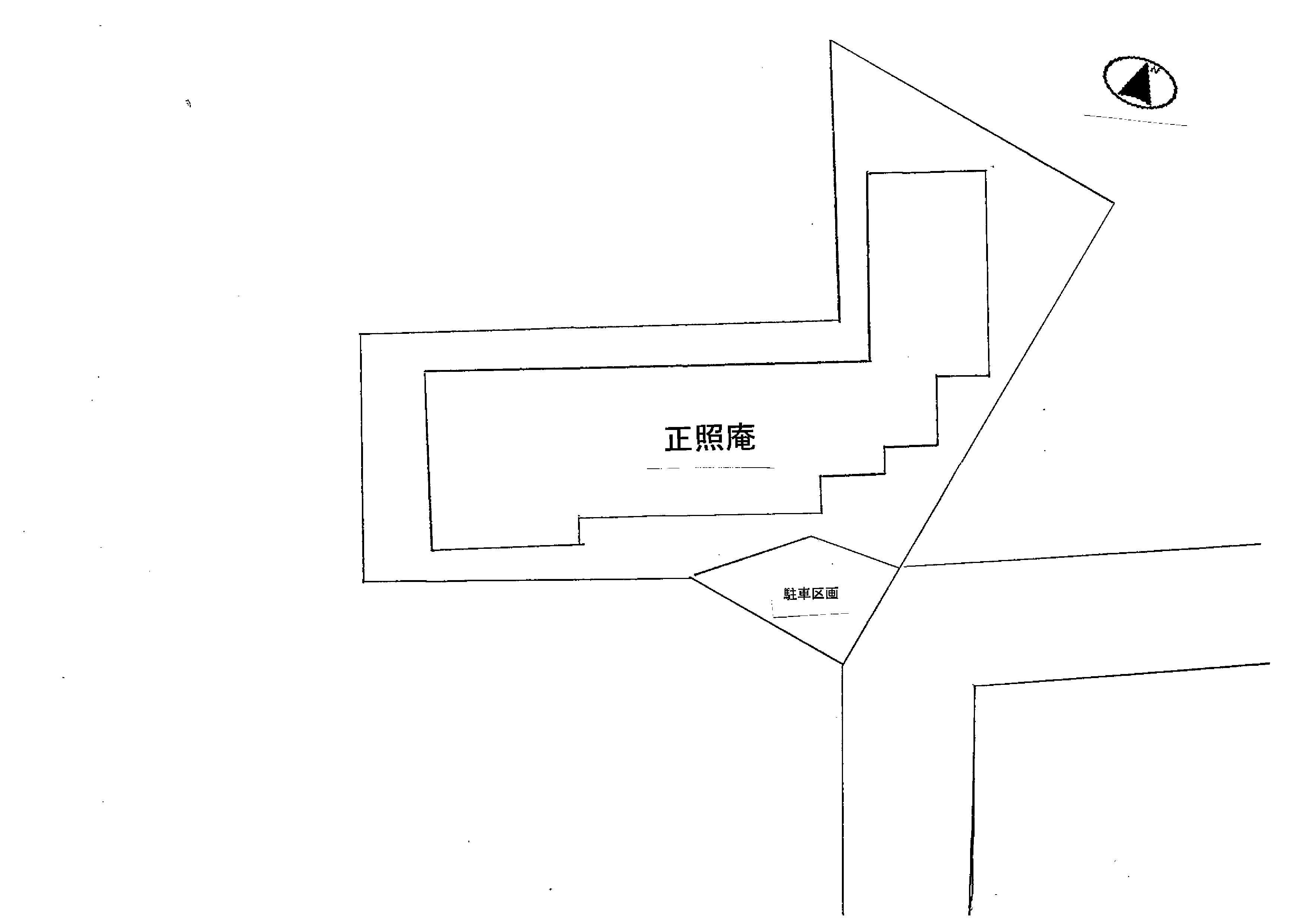 正照庵の駐車配置図